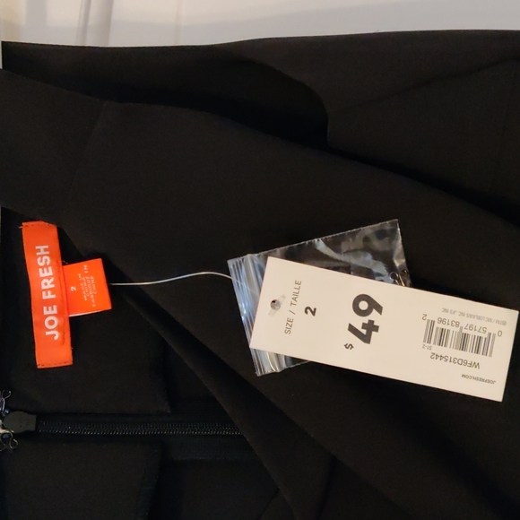 Joe Fresh Black Sleeveless Dress women's size 2 - Picture 3 of 3